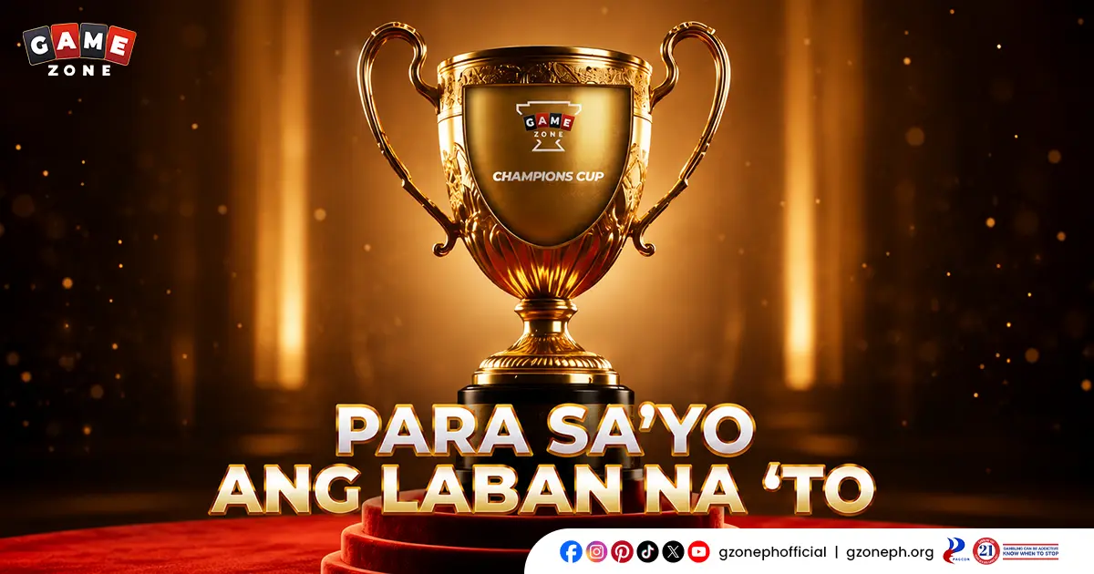 Chase the GameZone Champions Cup in Pusoy Jackpot