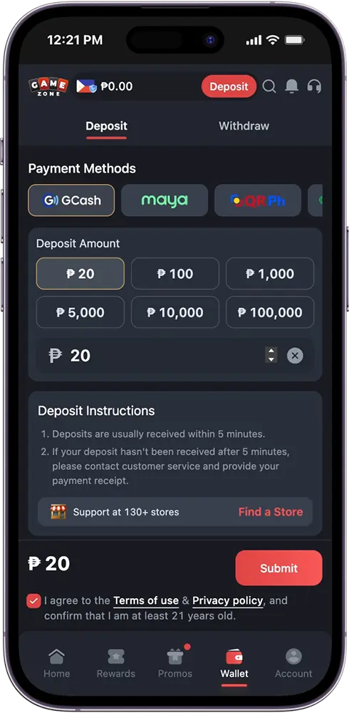 Making Your First Deposit for a GameZone Bonus