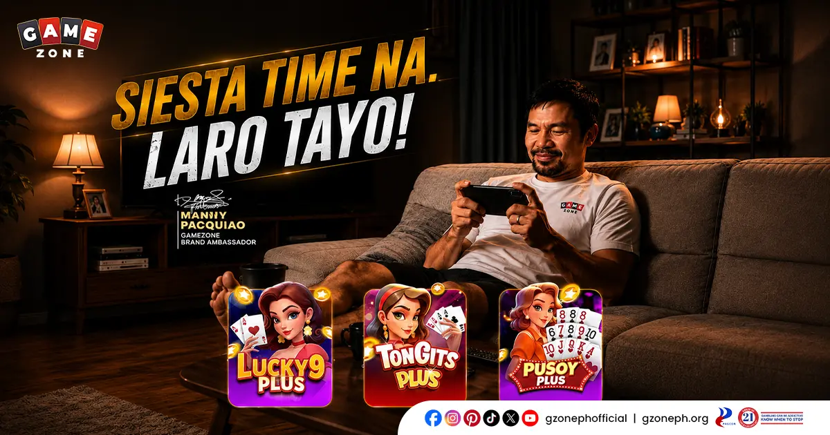 Play GameZone Tongits and Pusoy Plus With Brand Ambassador Manny Pacquiao